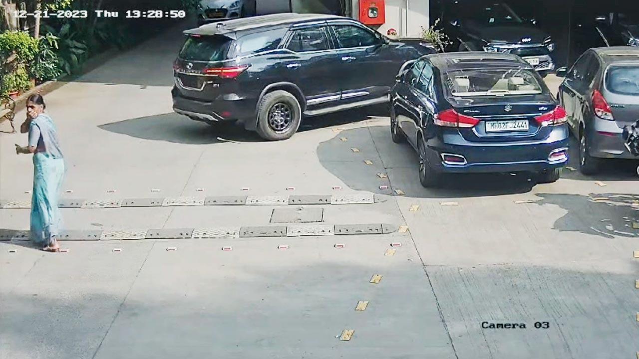 CCTV footage of the incident