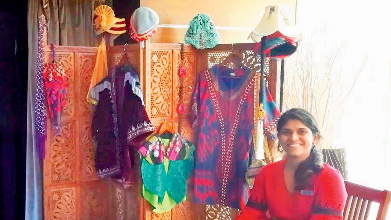 Pallavi Patel with her designs
