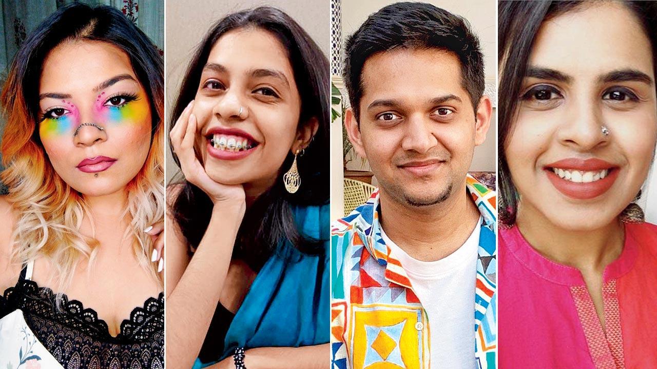 Fatiha Tayyeba: makeup artist; Gargi Ranade: counselling psychologist; Jeet: co-founder of Yes We Exist; Ruchita: MH clinician