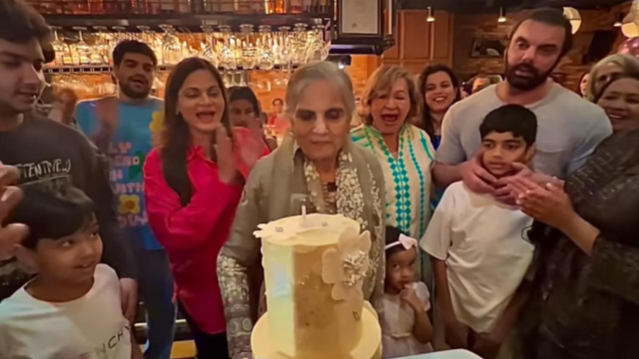 Salman Khan's mother Salma Khan celebrates 81st birthday with Sohail, Arpita, Helen and others; watch