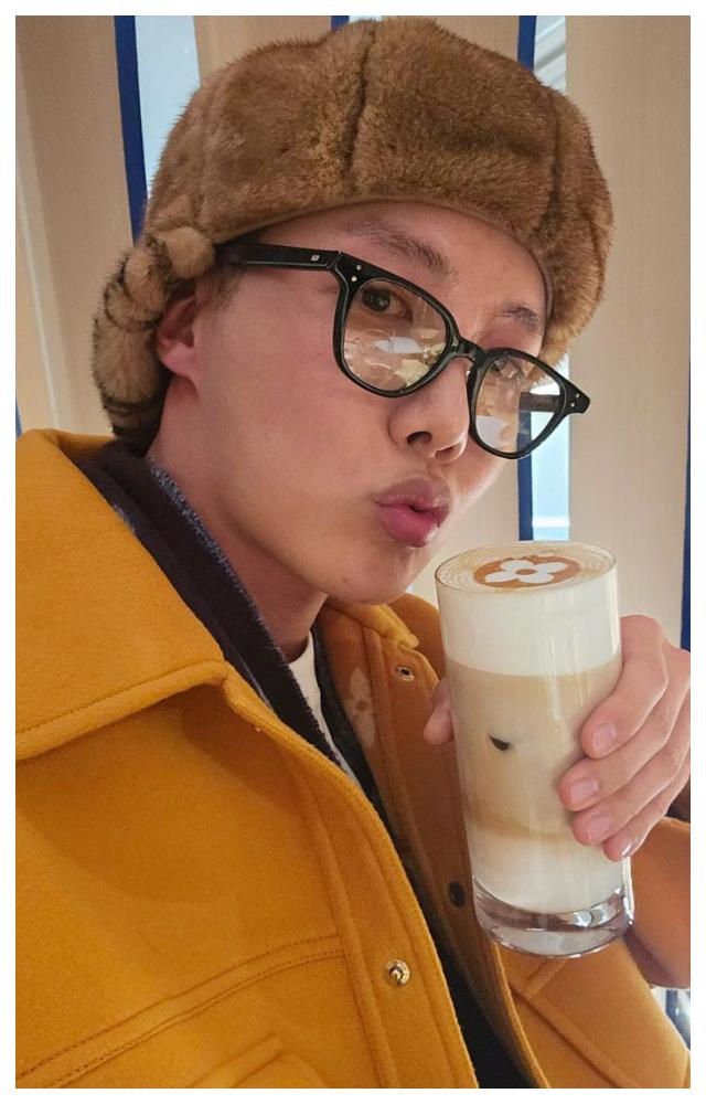 The rapper is a Louis Vuitton brand ambassador and posted the photos to promote the luxury brand