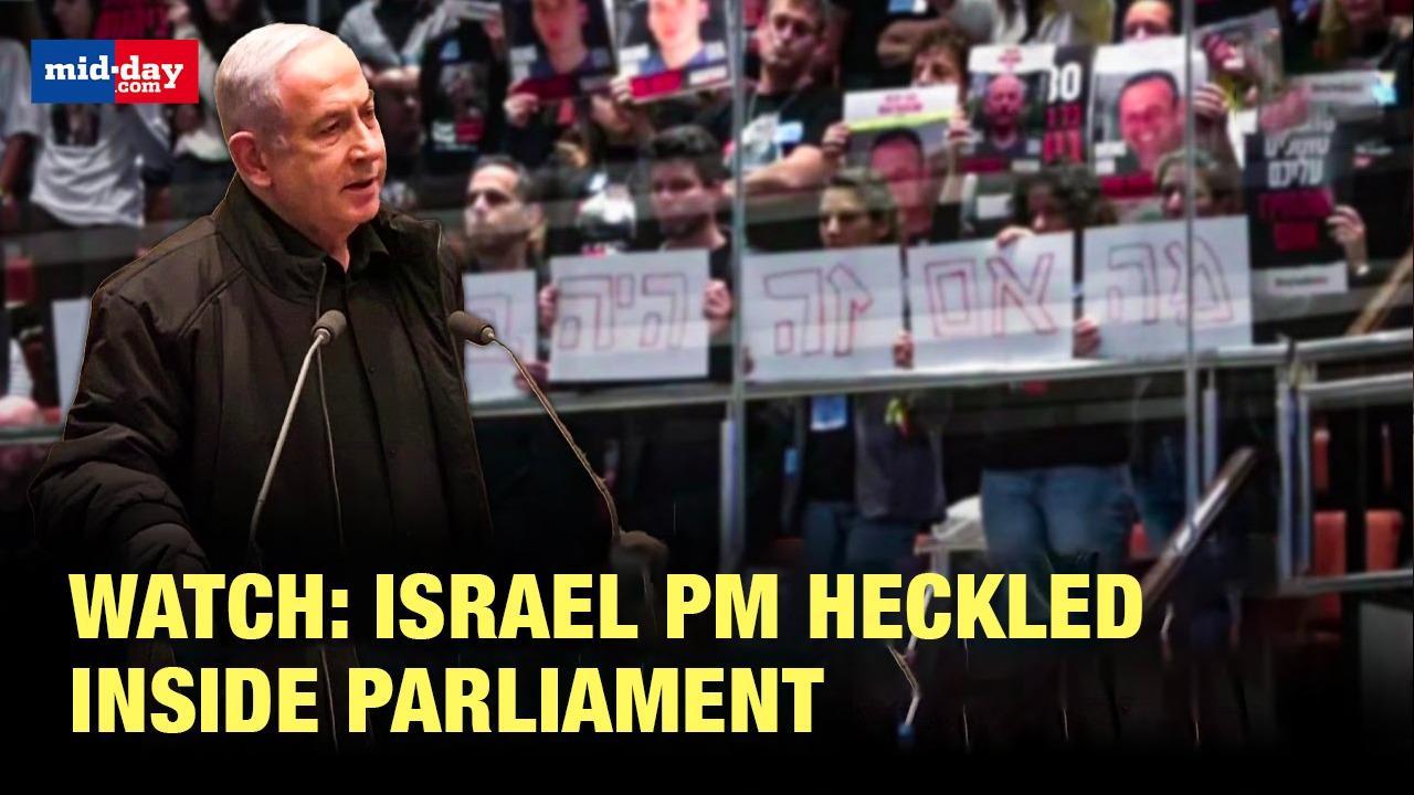 Israel-Hamas War: Israel’s PM Benjamin Netanyahu heckled in Parliament