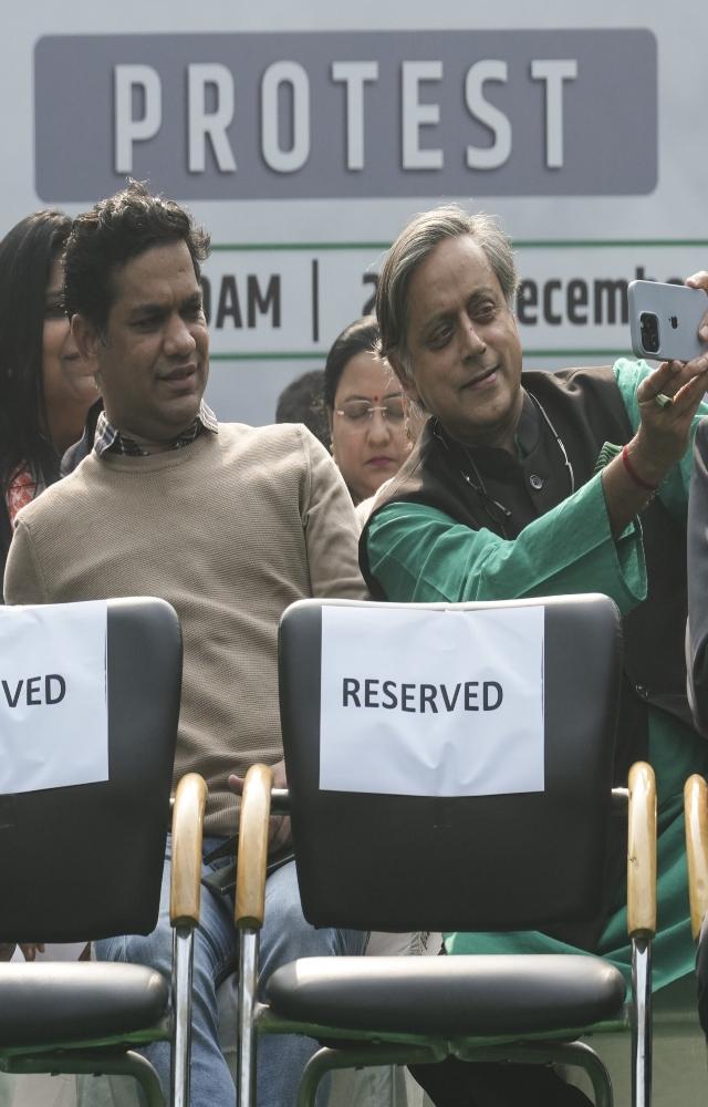 The opposition INDIA alliance staged a protest at Jantar Mantar in New Delhi against the suspension of 146 MPs from the two Houses of Parliament