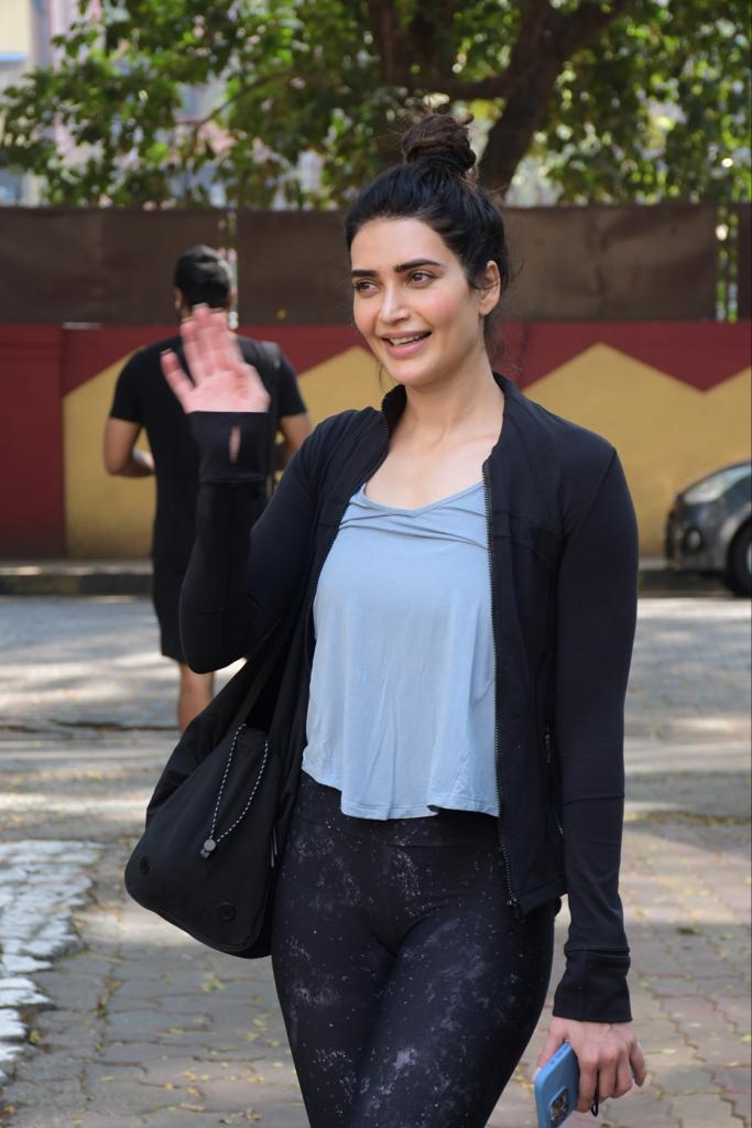 Karishma Tanna was spotted as she headed for a workout