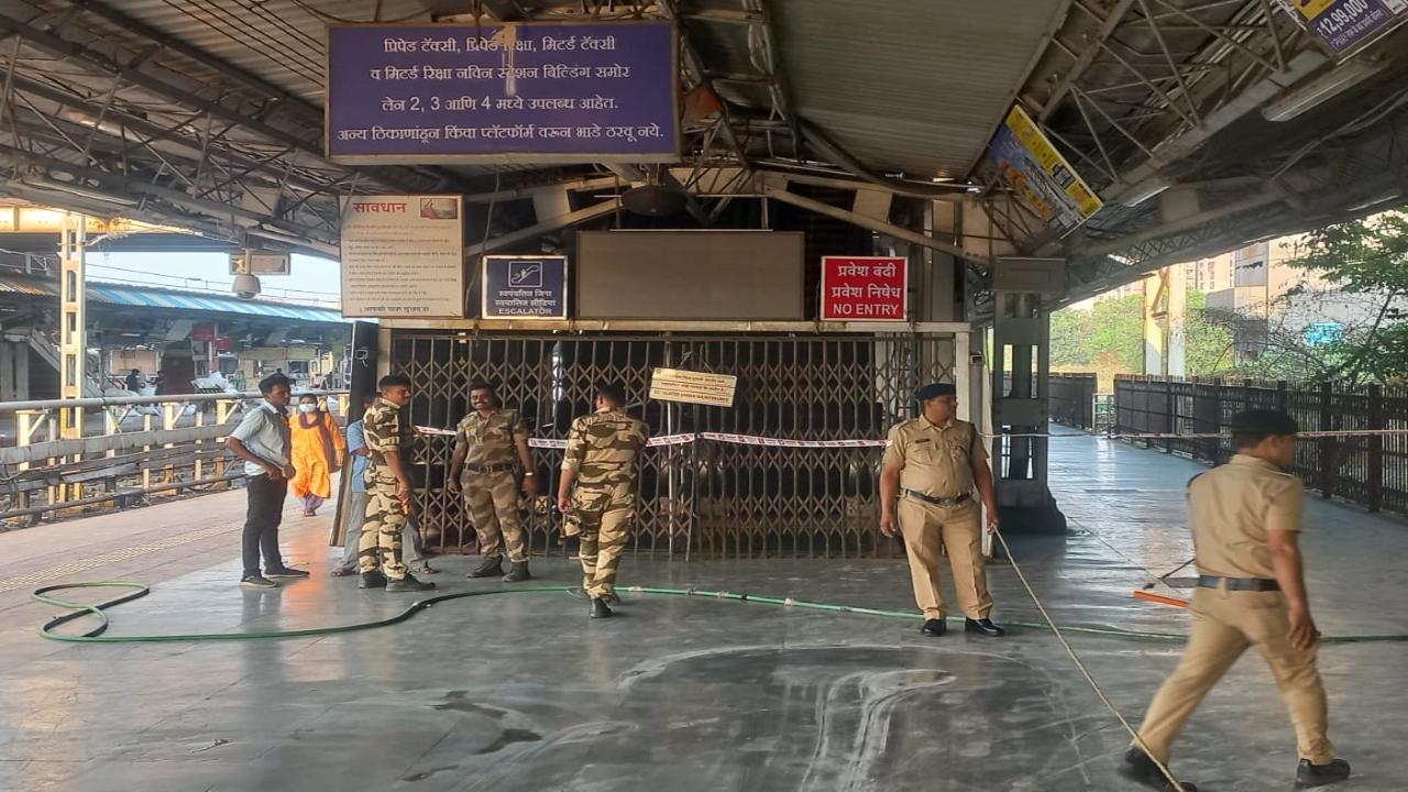 The incident is likely to cause a delay in the operation of some trains as the power supply of overhead wires along platform number 1, near which the incident took place, was temporarily switched off as a precautionary measure