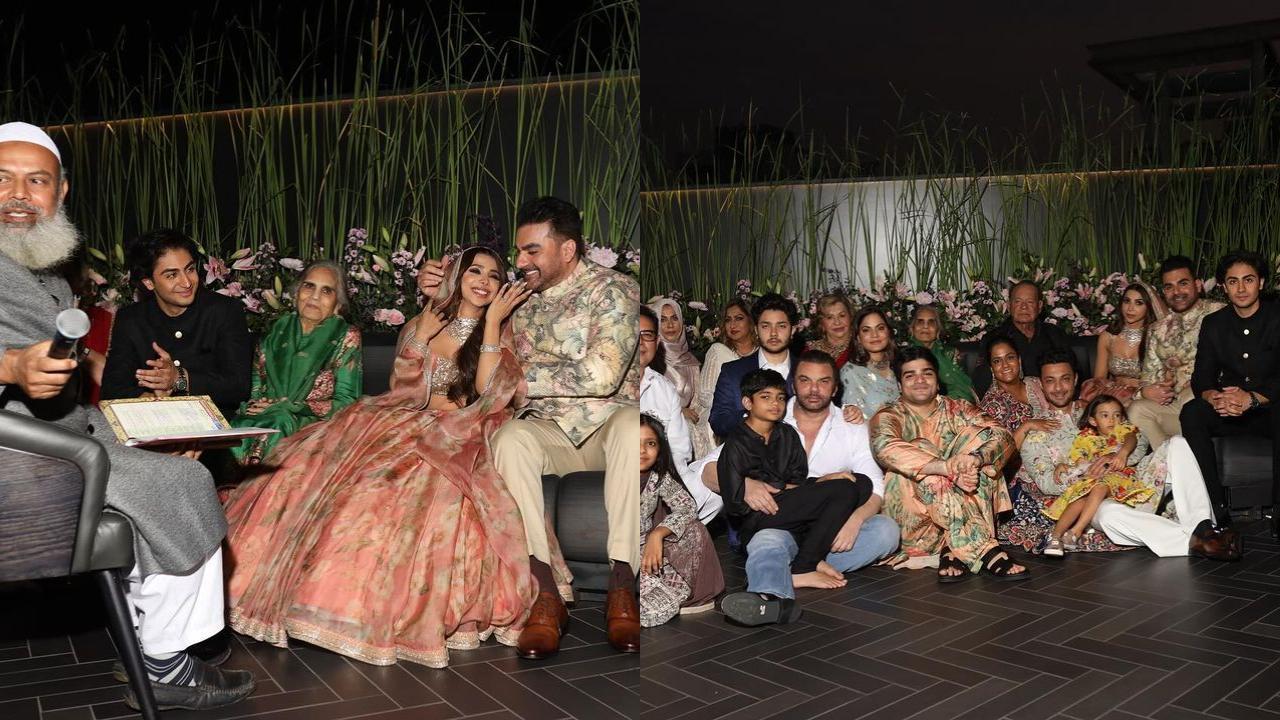 Arbaaz Khan shares memorable moments from wedding with Sshura Khan; Khan-daan poses for epic family photo