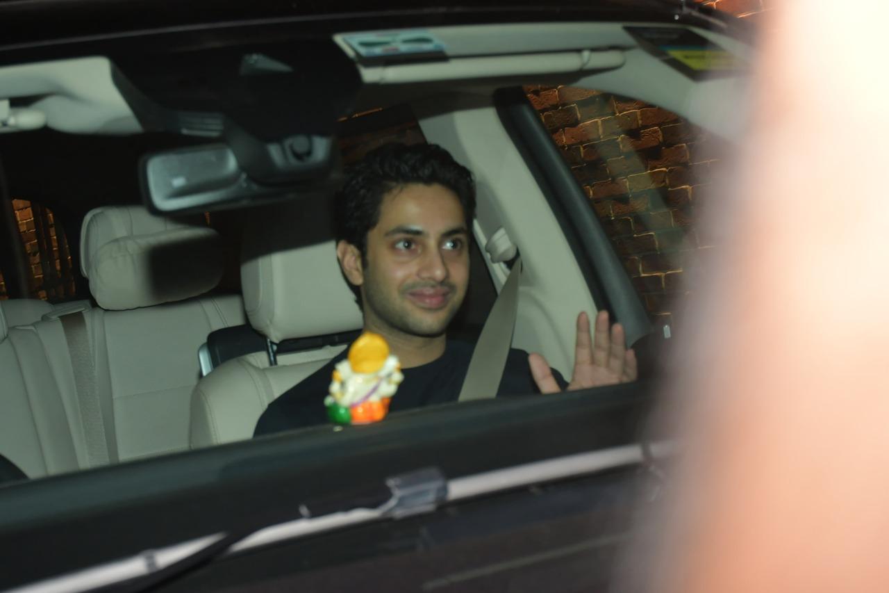 Agastya Nanda was also seen at the screening