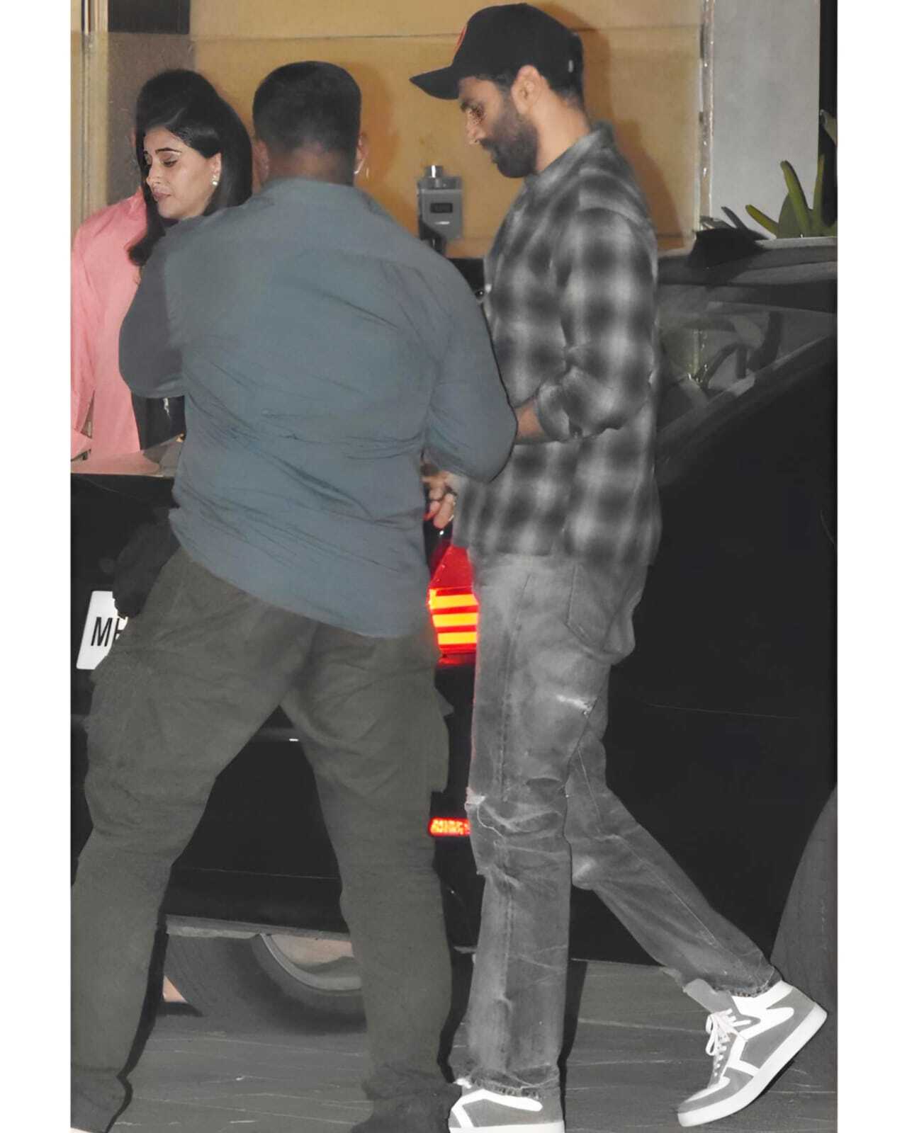 Post the screening of the film, rumoured couple Aditya and Ananya were seen leaving together