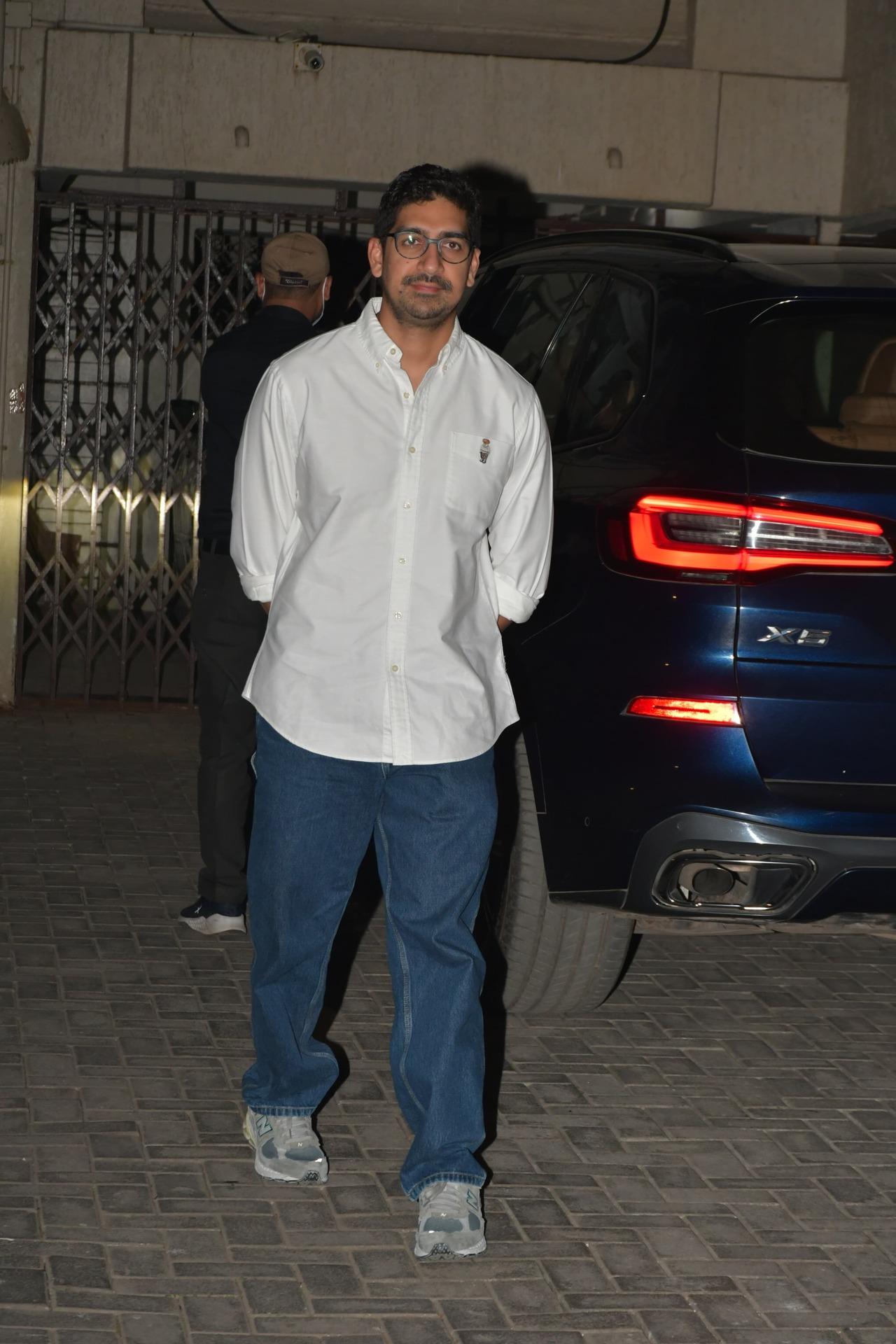 Ayan Mukerji, who is a filmmaker and best friends of the couple-Alia and Ranbir- was also present at the party