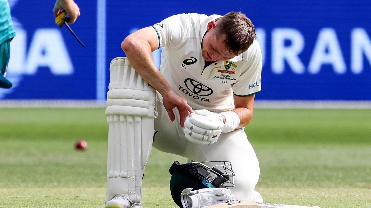 Australia batter Marnus Labuschagne to undergo scan after copping blow to his finger