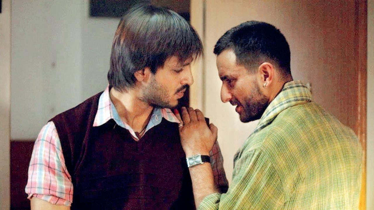 Vivek Oberoi and Saif Ali Khan in Omkara