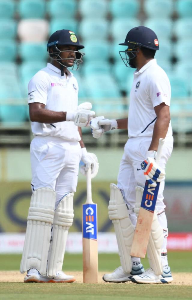 Rohit Sharma and Mayank Agarwal made a partnership of 317 runs against South Africa on October 2nd, 2019