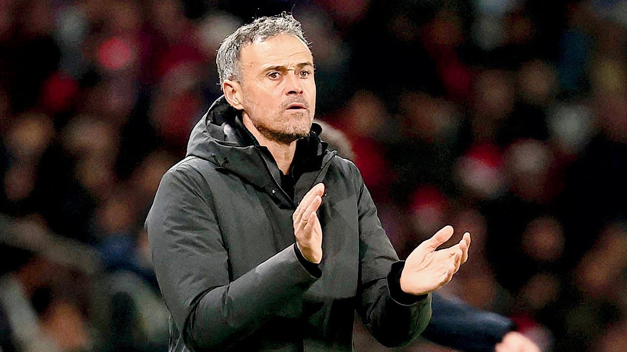 PSG manager Luis Enrique