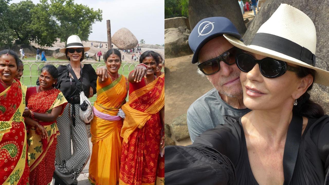 Catherine spends Christmas eve in Tamil Nadu with Michael Douglas