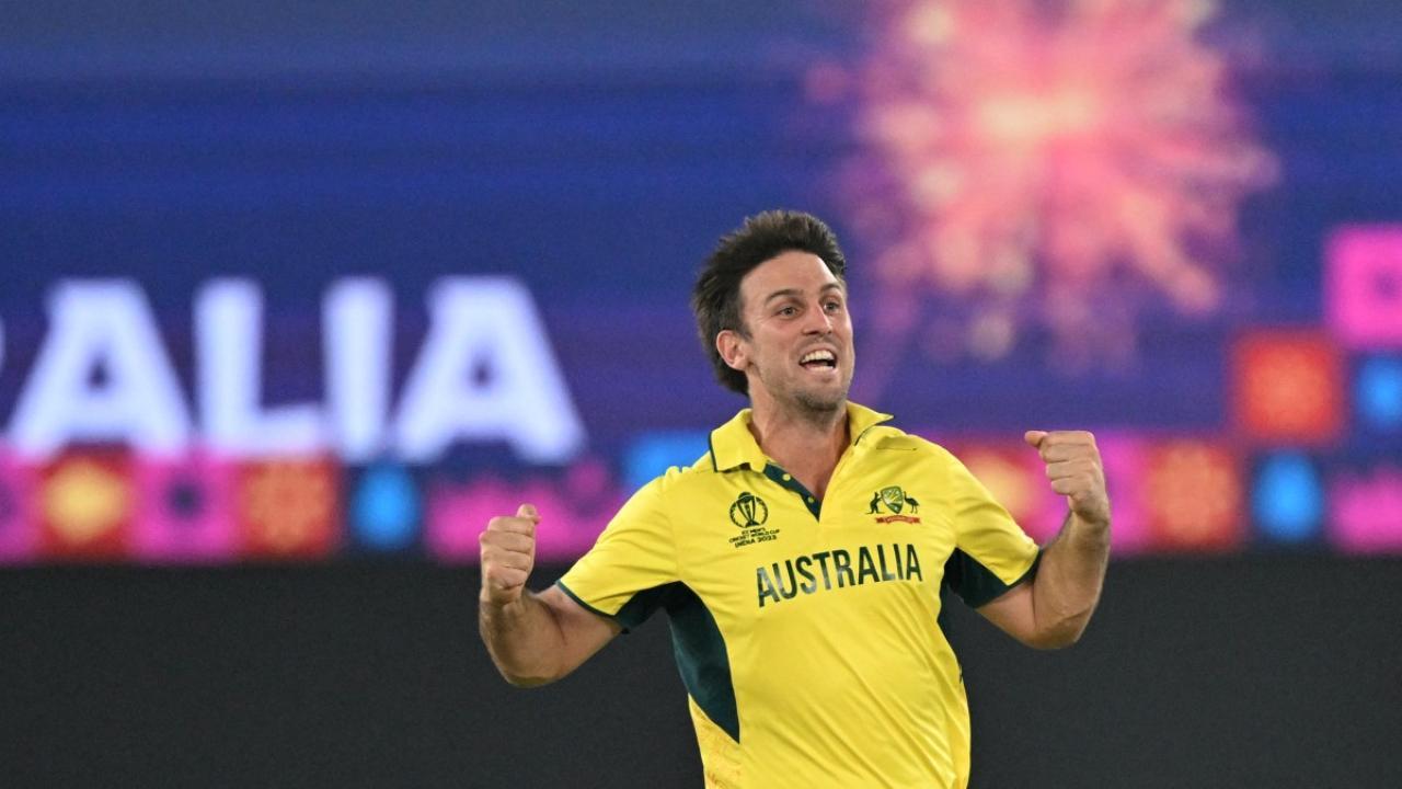 Mitchell Marsh defends controversial act of resting feet on World Cup trophy