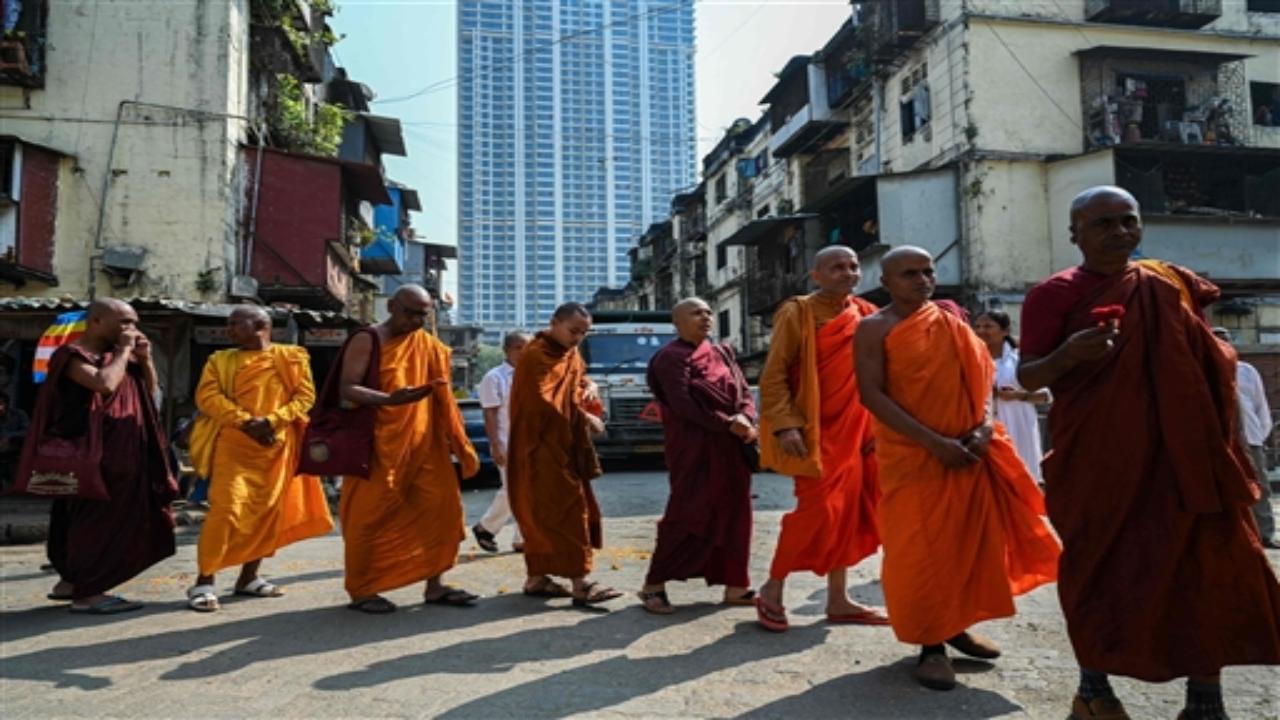 The rally was held a day before 'Dhamma Diksha', an international conference on Buddhism to be held in the city
