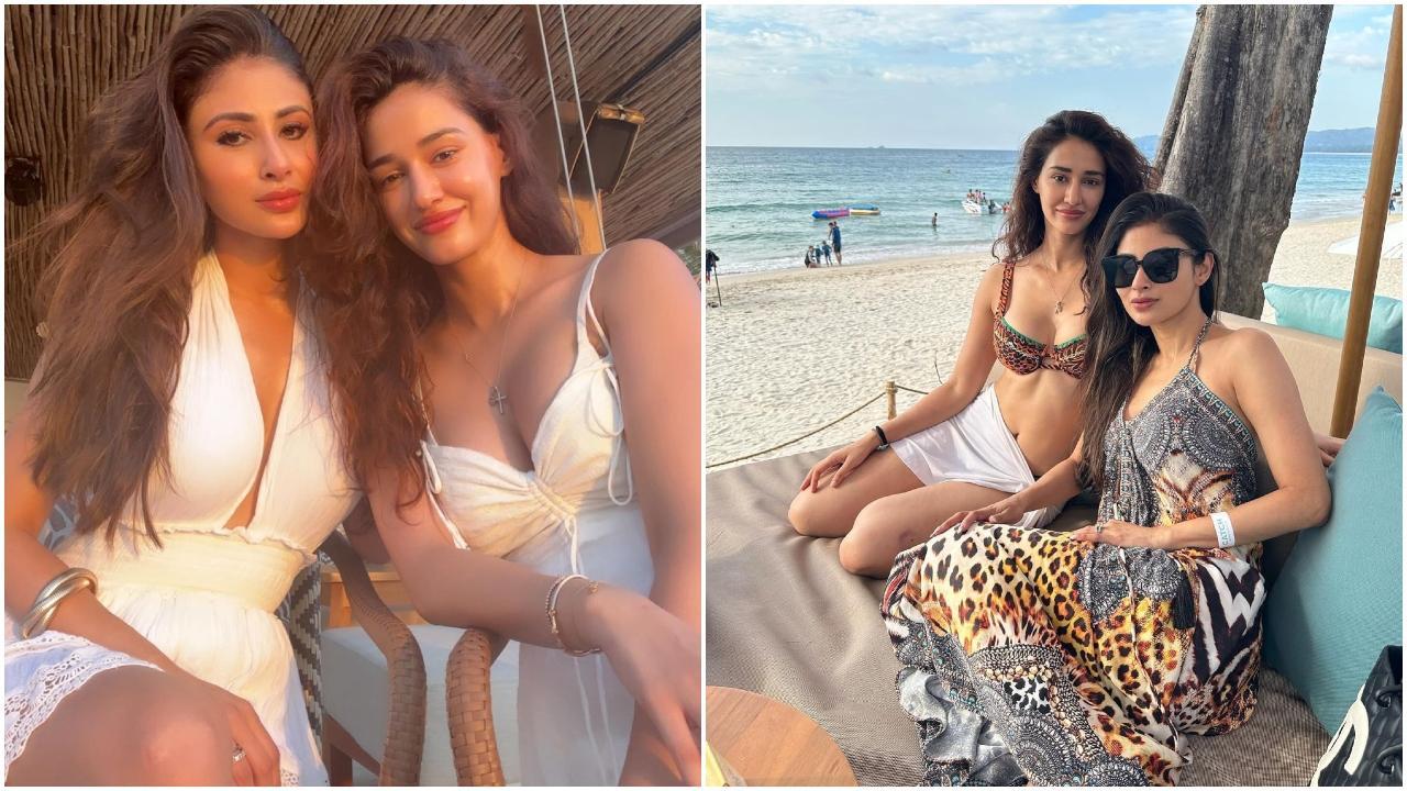 Mouni Roy and Disha Patani's stunning beach looks from their Thailand holiday