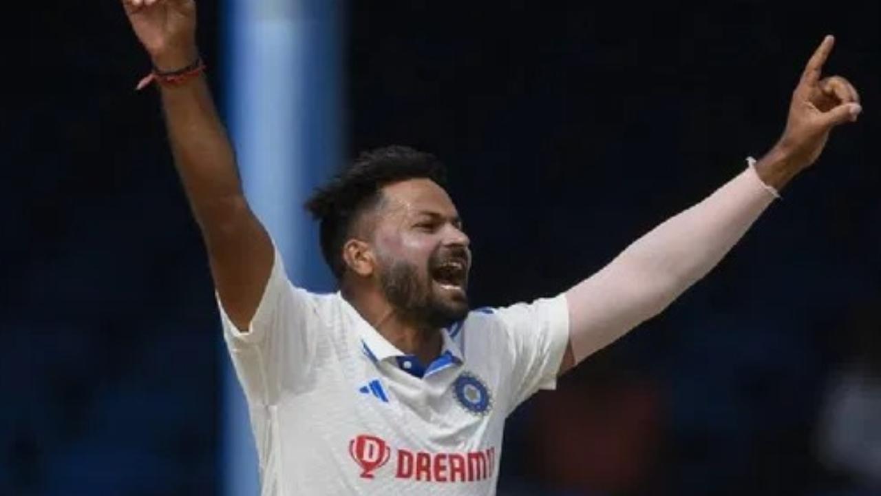 Mukesh Kumar or Prasidh Krishna?
If one is talking about lateral movement, then Mukesh Kumar, who has already made his Test debut in the Caribbean, walks straight into the playing XI. But the Bengal seamer hasn't looked in the best of form during the white ball leg of the series. However, with 151 wickets from 40 first-class games, red ball cricket is where Mukesh feels at home and has an average of 21 plus runs per wicket. His strike rate remains a very decent 48 balls per wicket. More importantly, Mukesh is like a workhorse, who can bowl long spells and has also been known to use reverse swing during his post-tea spells in Ranji Trophy cricket