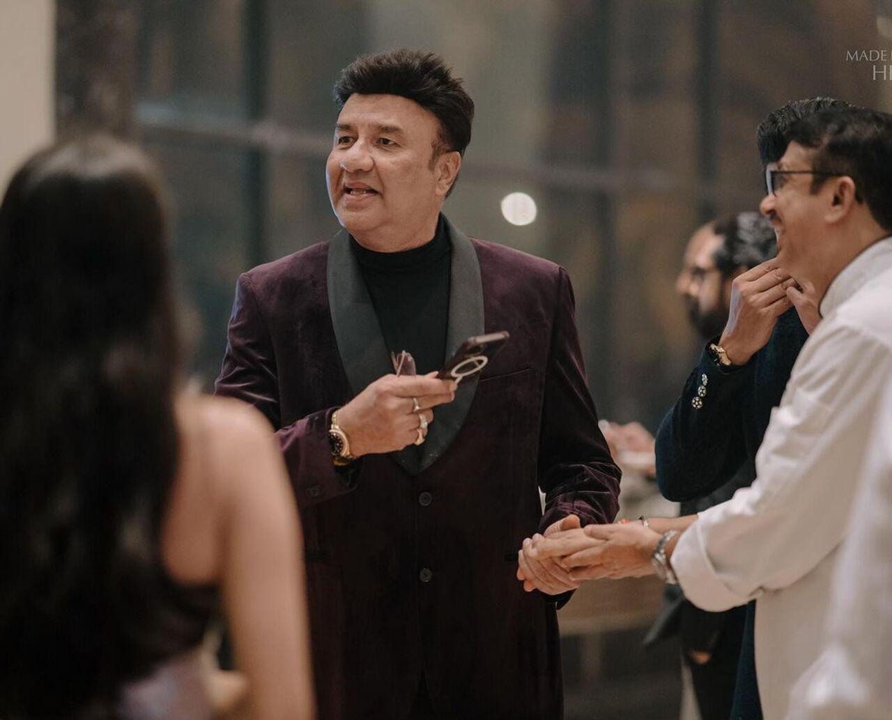 Music composer Anu Malik was also present at the wedding ceremony