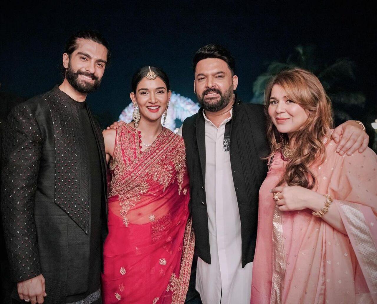 Comedian Kapil Sharma along with his wife Ginni Chatrath also attended the wedding 