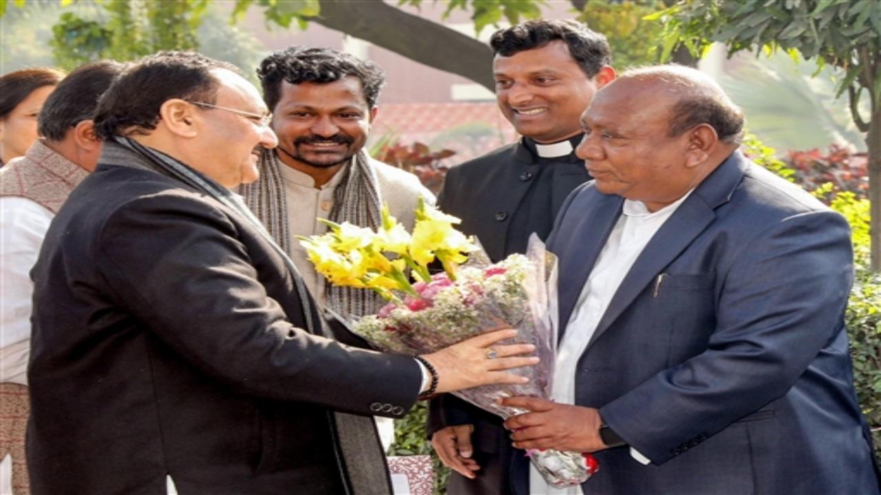 Nadda met senior priests at the cathedral, in what is being seen as part of the Bharatiya Janata Party's (BJP) outreach to Christians. Prime Minister Narendra Modi had also visited the cathedral on Easter.