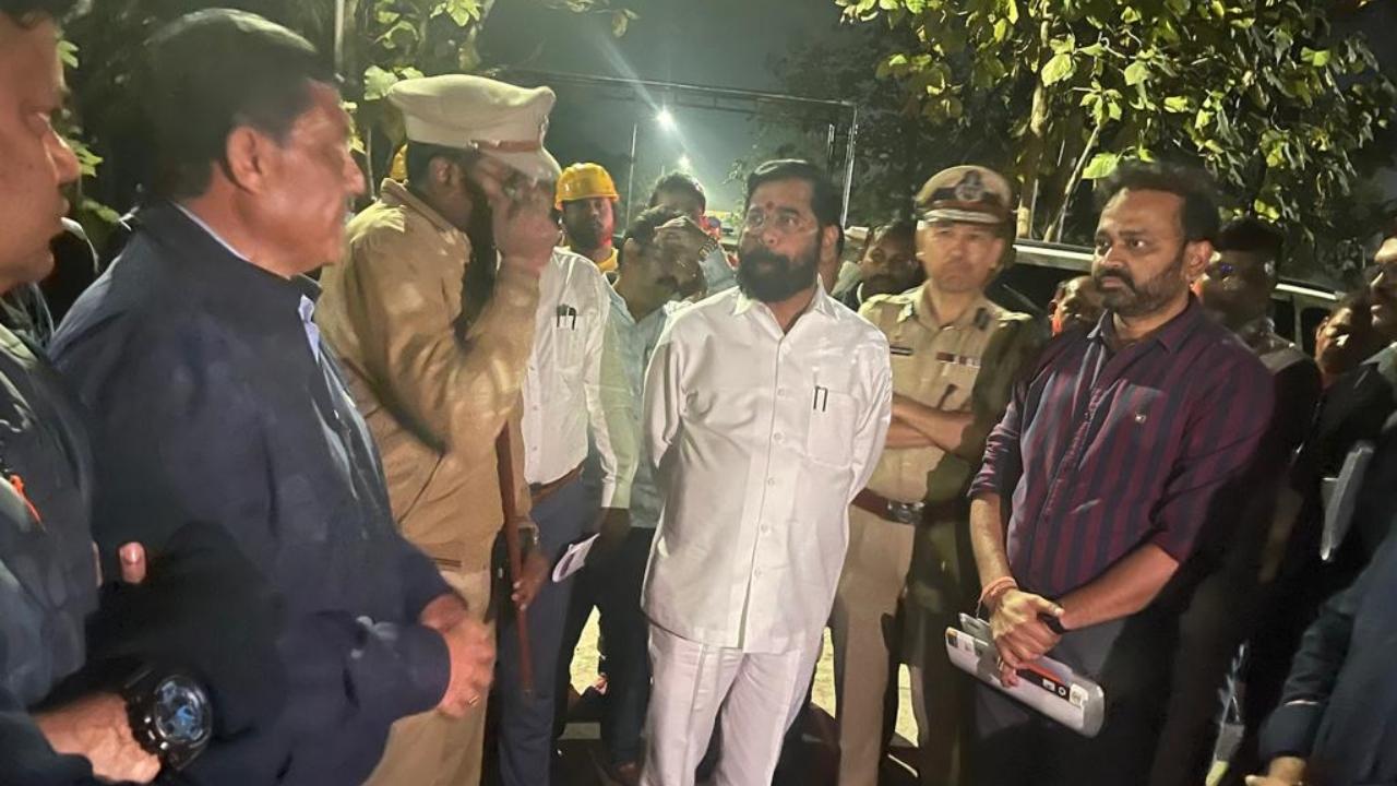 Chief Minister Eknath Shinde made a poignant visit to the factory in the Bazargaon area of Nagpur, where a devastating blast claimed the lives of nine workers and left three others critically injured earlier in the day on Sunday