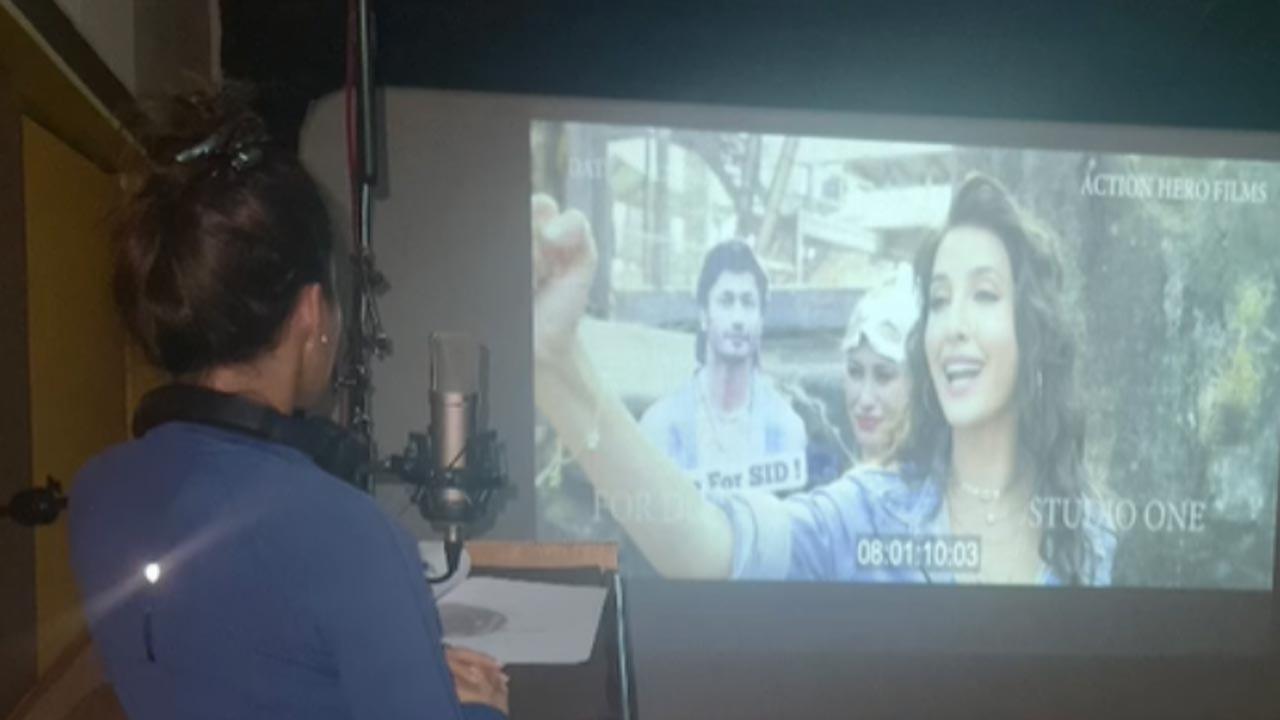 Nora Fatehi shares glimpses from 'Crakk' dubbing session