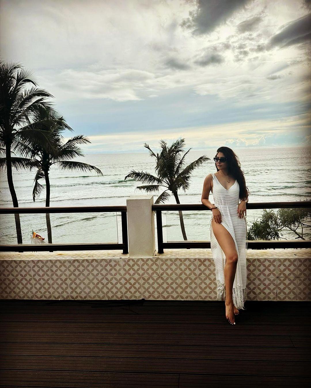 Actress Kritika Kamra is in the mood to just sit in front of the beach and watch the waves. She shared photos from her beach getaway