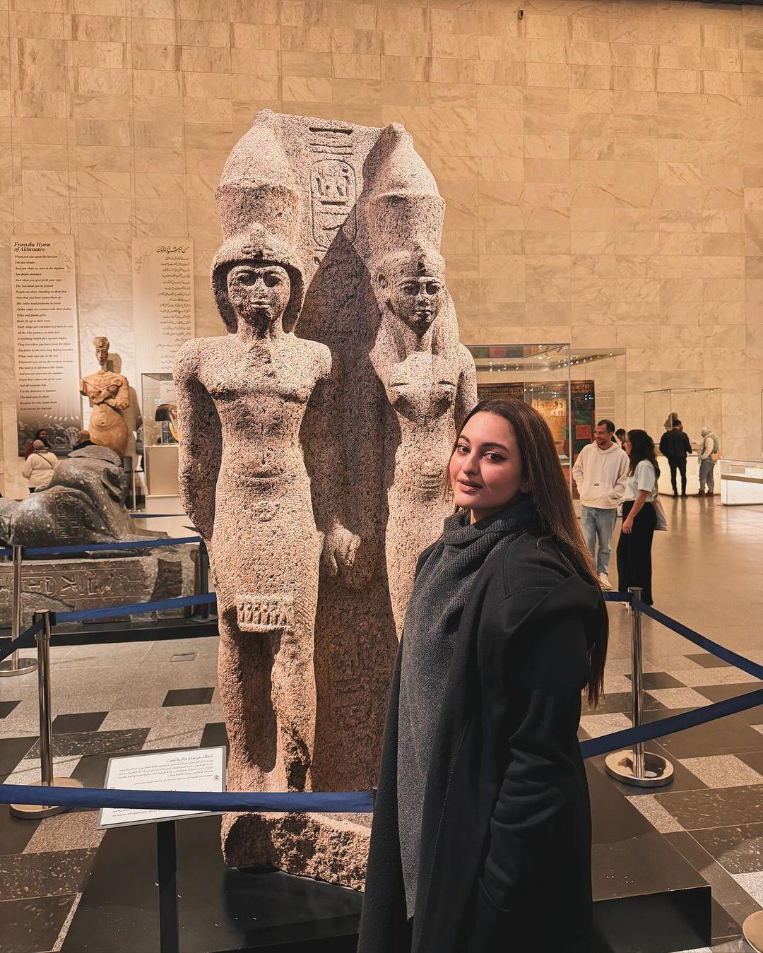 Sonakshi soaked in some history and culture at the National Museum of Egyptian Civilization (NMEC) in Cairo