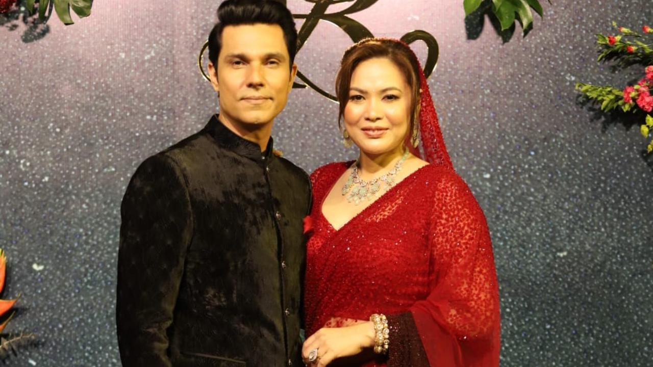 Newlyweds Randeep Hooda and Lin Laishram host grand reception for their industry friends