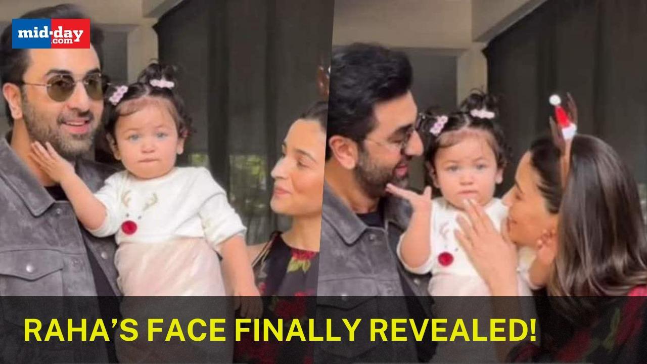 Raha Kapoor’s first look as Ranbir Kapoor and Alia Bhatt reveal Raha's face