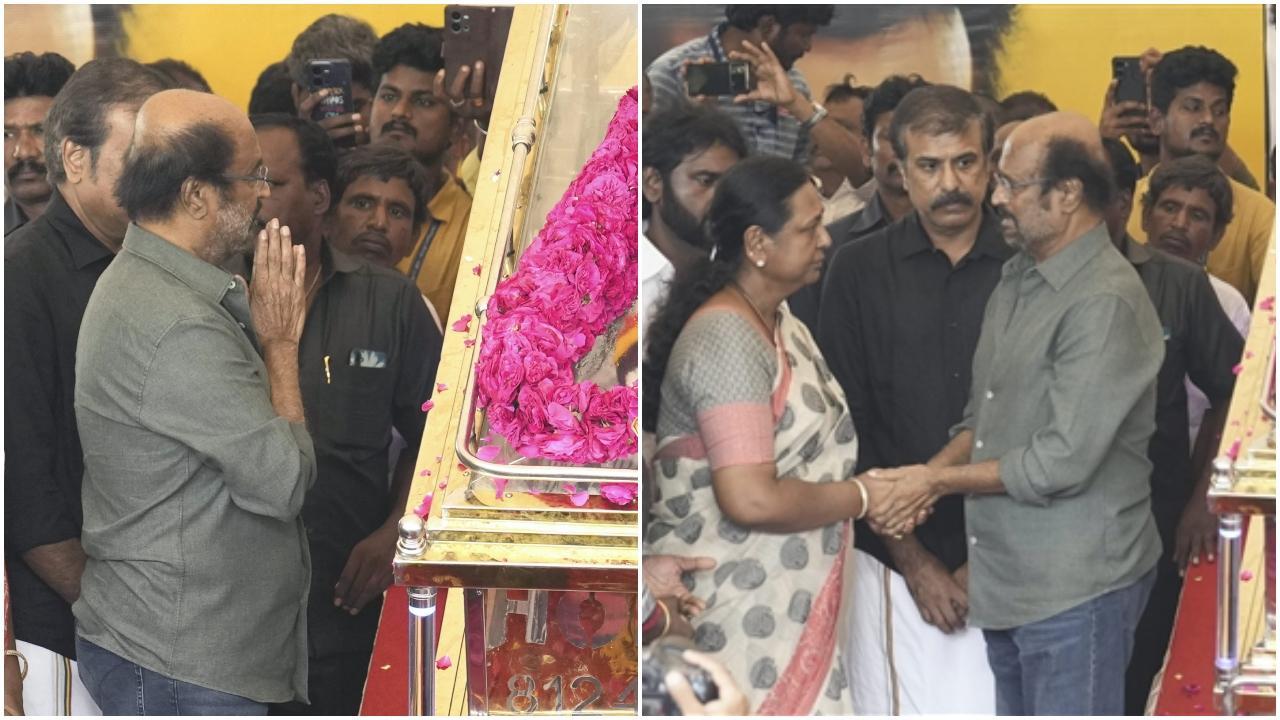 Rajinikanth rushes to Chennai to attend Vijayakanth's funeral, gets emotional talking about late actor
