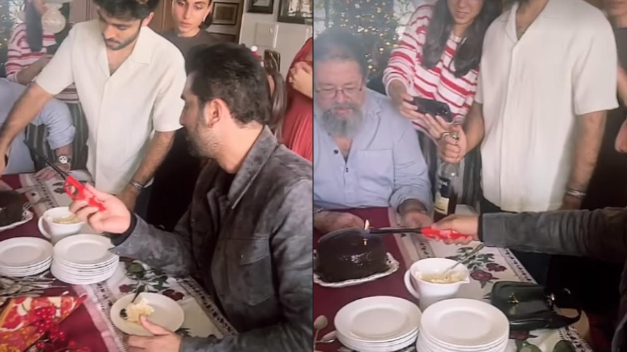 Ranbir Kapoor says 'Jai Mata Di' as he lights up Christmas cake, watch
