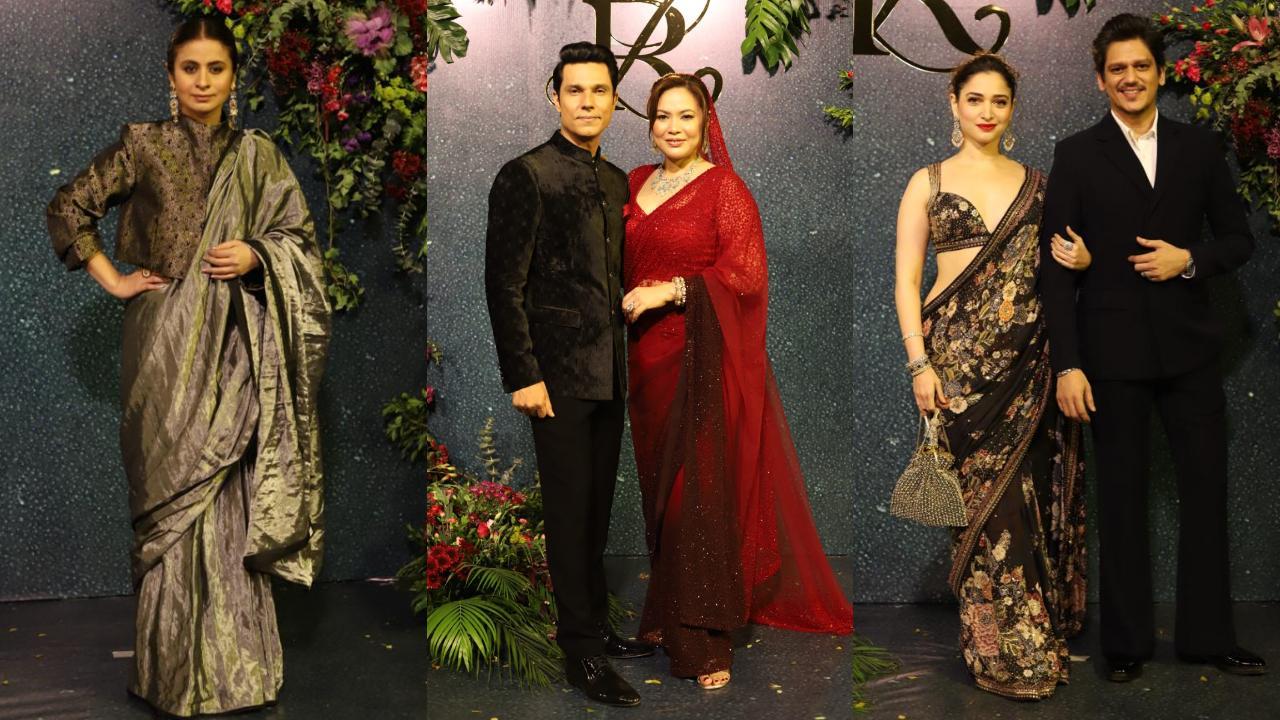 Randeep Hooda and Lin Laishram's reception was a grand affair. (Pic/Yogen Shah and Pallav Paliwal)