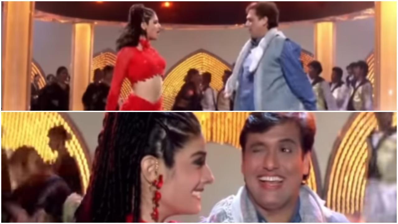 Raveena Tandon wishes Govinda on his birthday with a clip from their first song together in Dulhe Raja