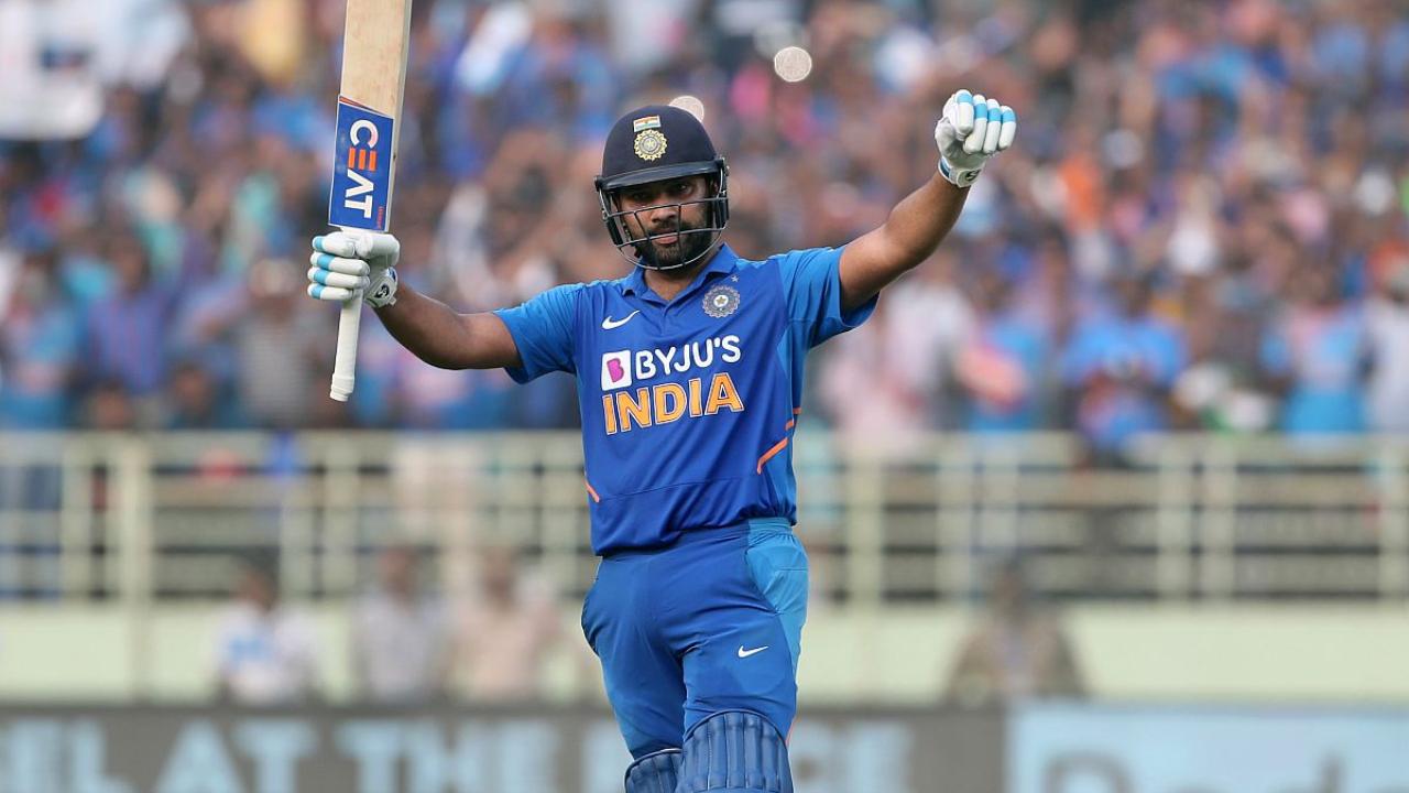 Rohit Sharma
India's star opening batsman Rohit Sharma registered his century against the Proteas on October 2, 2015. In a T20I match at Himachal Pradesh Cricket Association Stadium, Sharma scored 106 runs in just 66 balls including 12 fours and five sixes