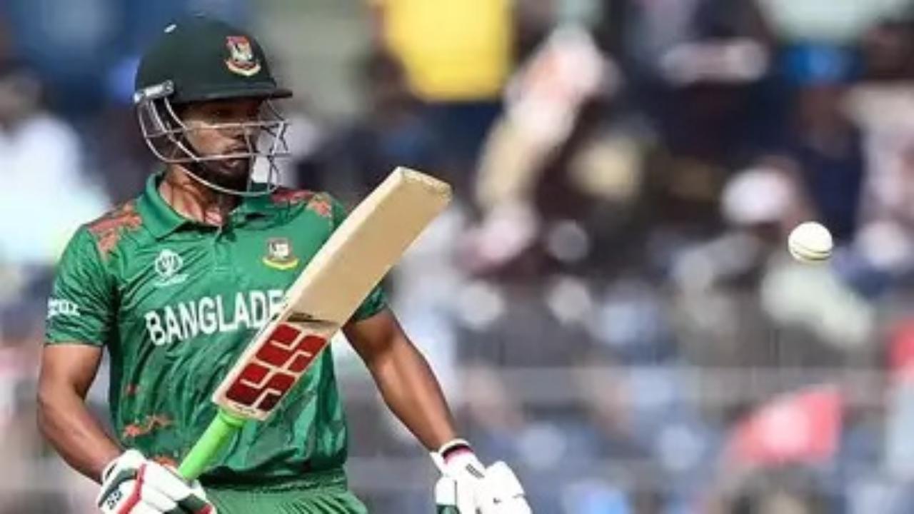 Najmul Hossain Shanto
Bangladesh's top-order batsman Najmul Hossain Shanto is the sixth player on the list with five centuries. The left-hander plays a pivotal role in his side's batting lineup