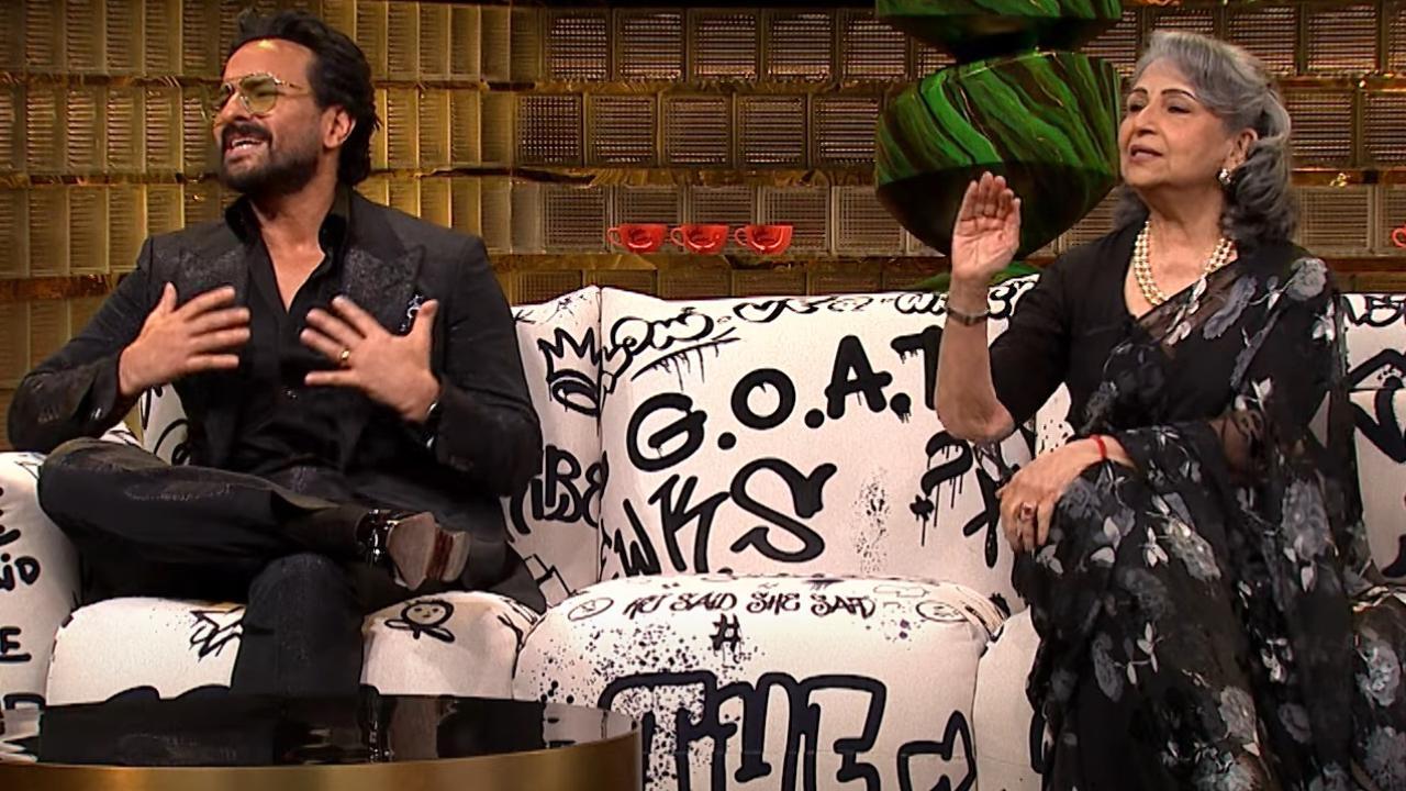 Koffee With Karan 8: Sharmila Tagore shares embarrassing stories about Saif Ali Khan as mother-son duo take over the couch