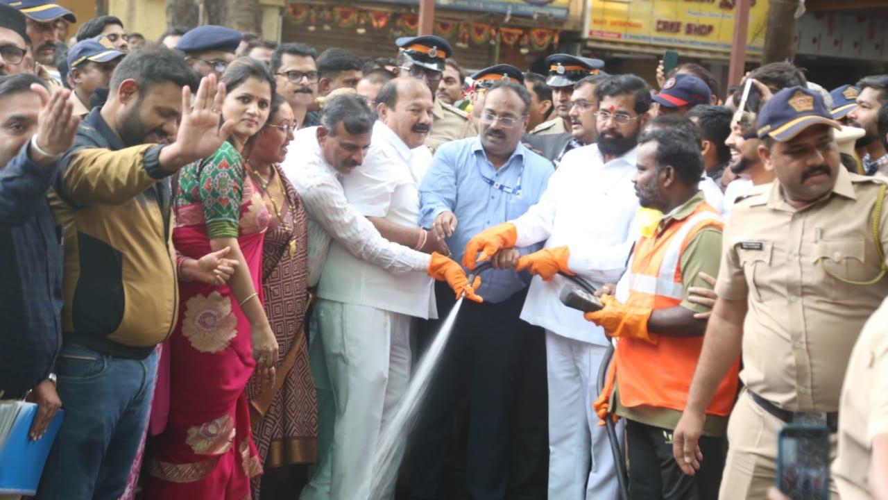 CM Shinde had earlier conducted a five-hour visit across the city to oversee the cleanliness drives