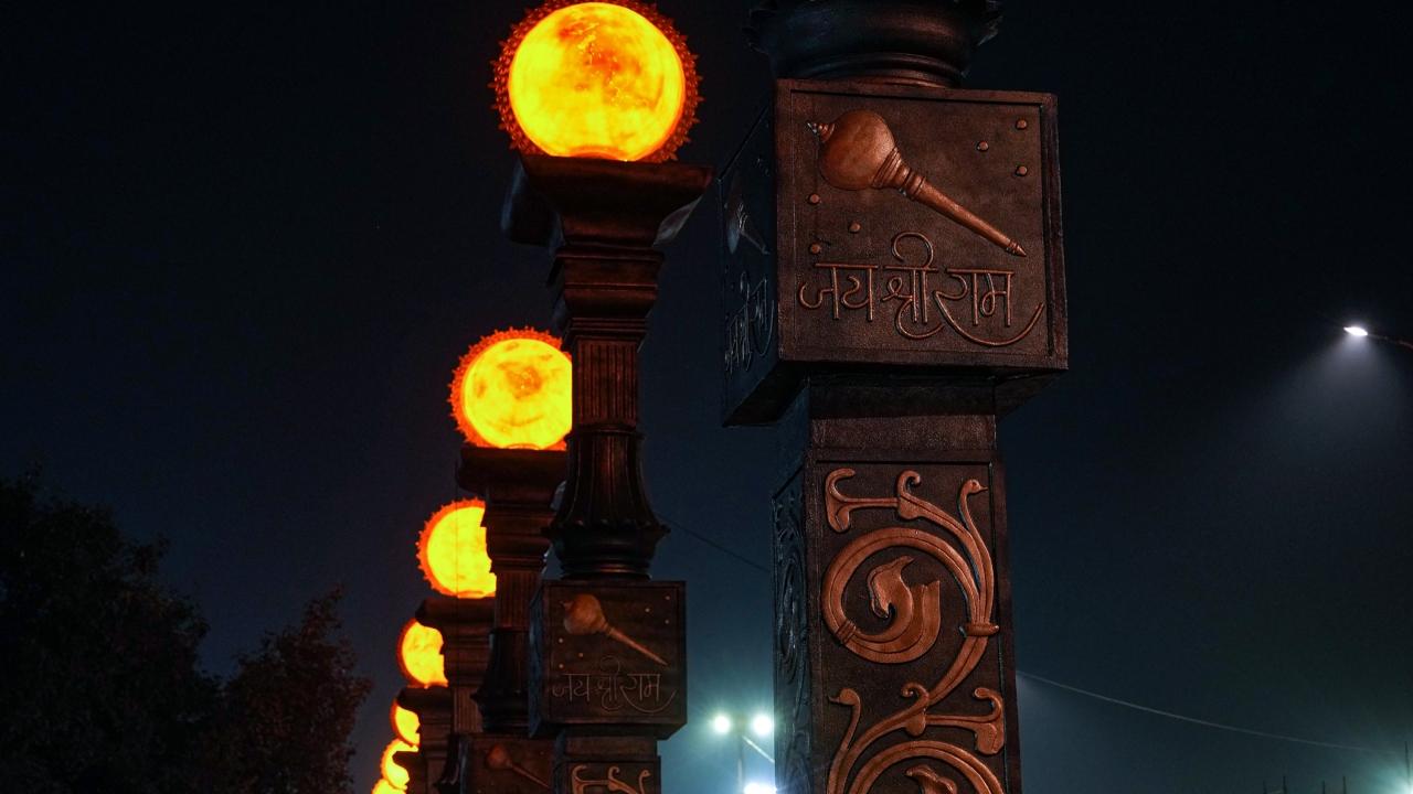The Ram Path, a name now given to a redeveloped 13-km road that connects Sahadatganj and Naya Ghat, has a large number of shops on both sides. The stretch from Birla Dharmshala to Naya Ghat is currently dotted with vendors selling saffron flags bearing 'Jai Shri Ram', images of Lord Ram, Ram Durbar, and an artistic rendition of the upcoming Ram temple