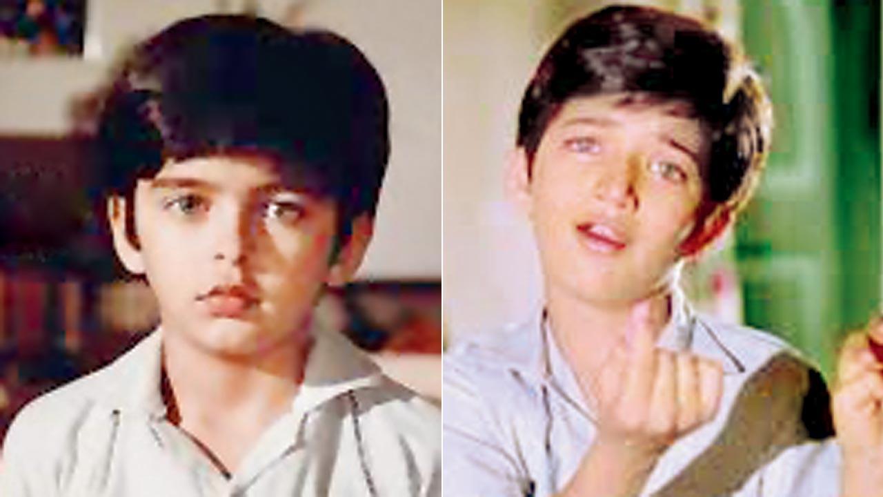 Jugal Hansraj as child actors; (right) Sarika