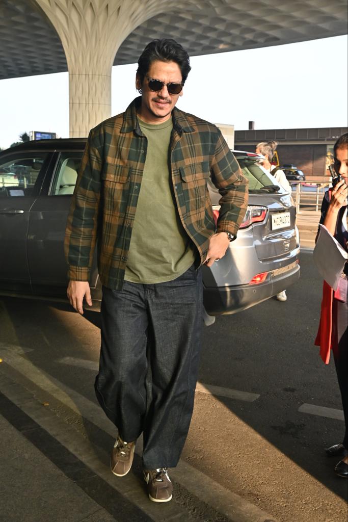 Vijay Varma wore a smart and comfy outfit for his airport apppearance