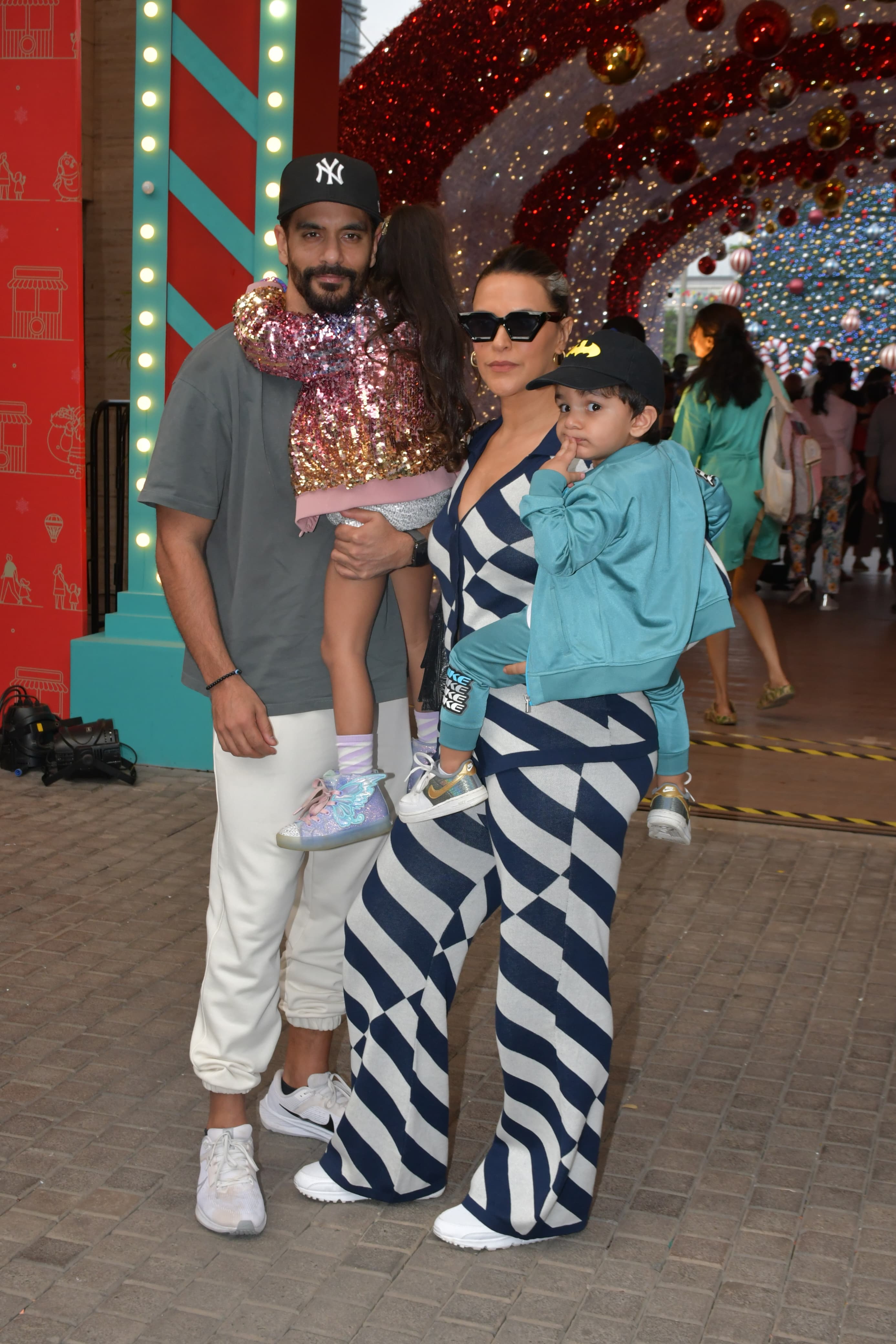 Neha Dhupia and Angad Bedi looked uber cool as they went out with their kids 