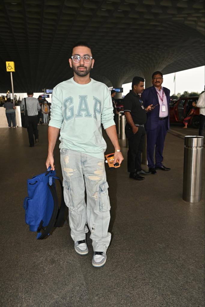 Internet influence Orry was snapped at the airport
