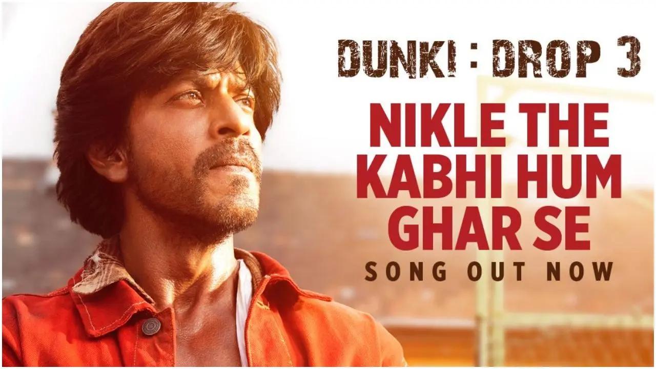 Shah Rukh Khan and Sonu Nigam come together for Dunki Drop 3 'Nikle The Kabhi Hum Ghar Se'. Read more