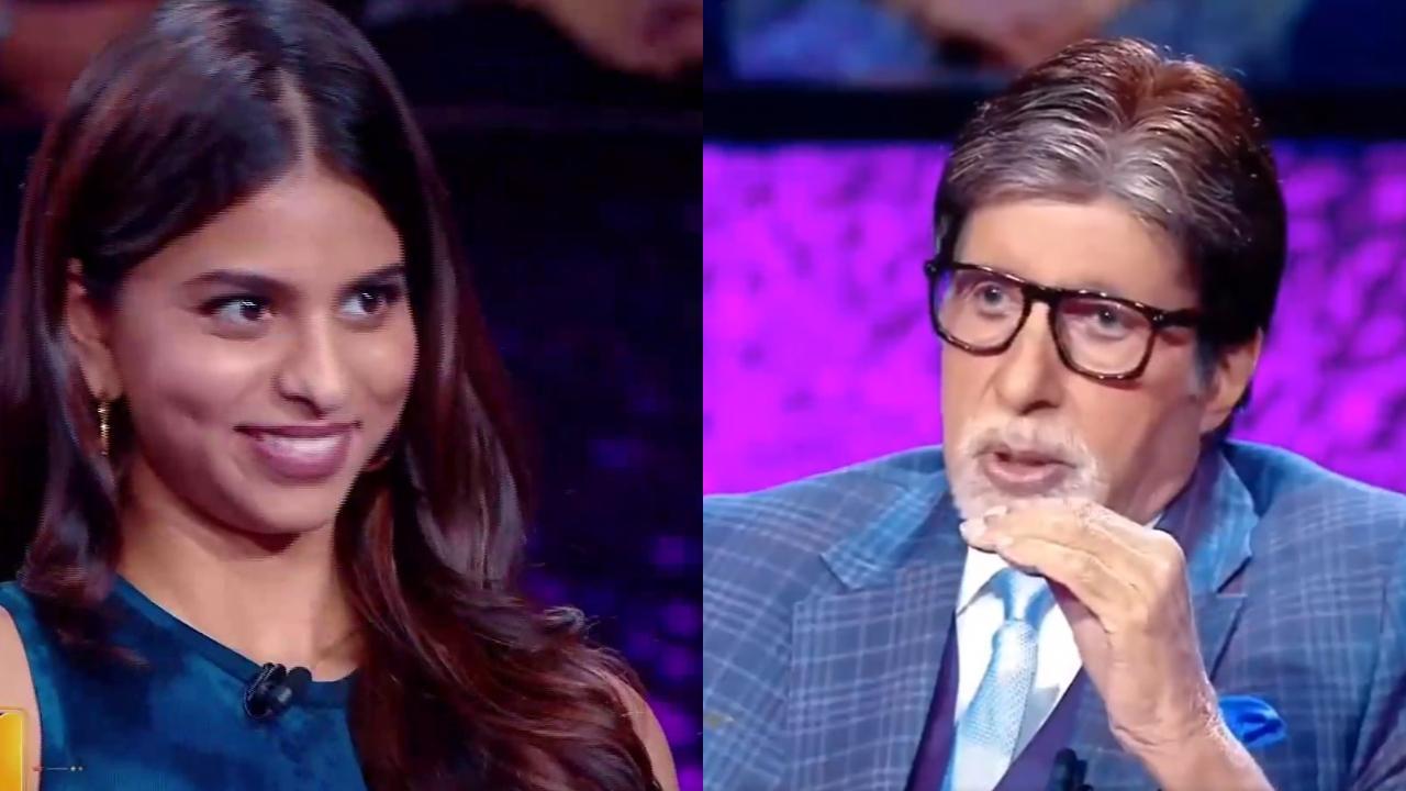KBC 15: Suhana Khan leaves Amitabh Bachchan amused after sharing advice by Shah Rukh Khan