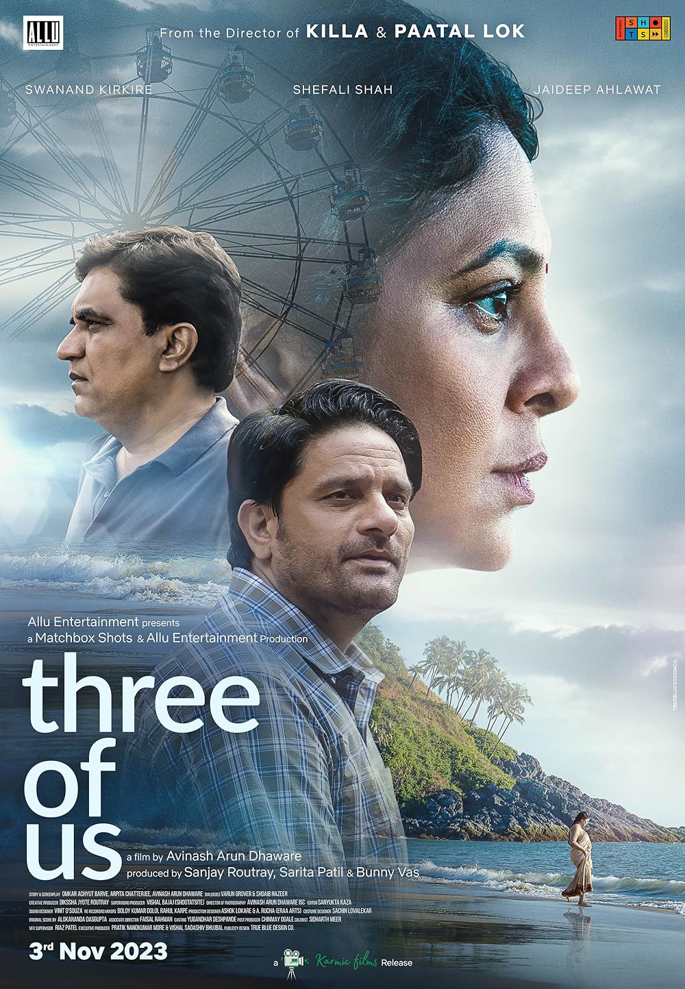 Three of Us (December 29) - Streaming on NetflixThree of Us follows Shailaja as she confronts early dementia symptoms by revisiting her childhood town, embarking on a journey of confronting the past, the complexities of her marriage, and seeking liberation.
