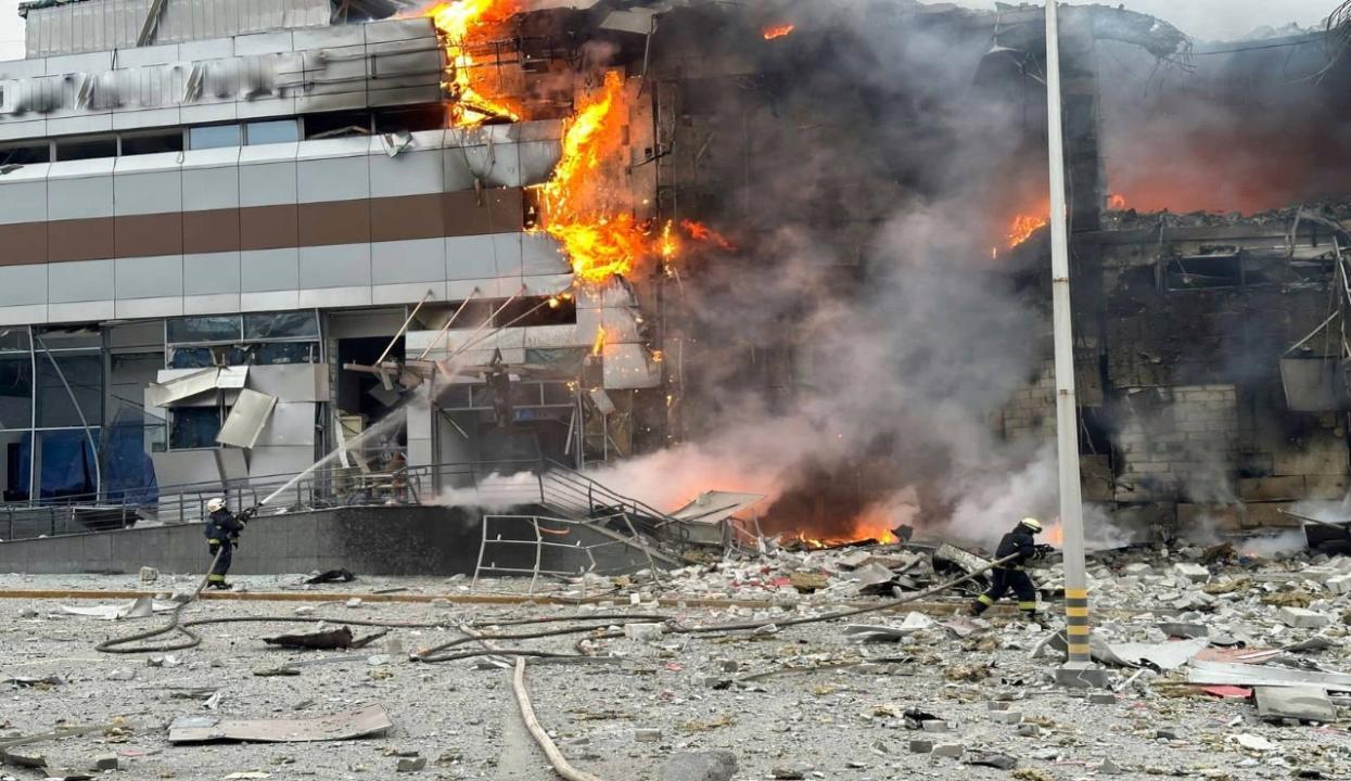 Russia fires 122 missiles and 36 drones in what Ukraine calls the biggest aerial barrage of the war