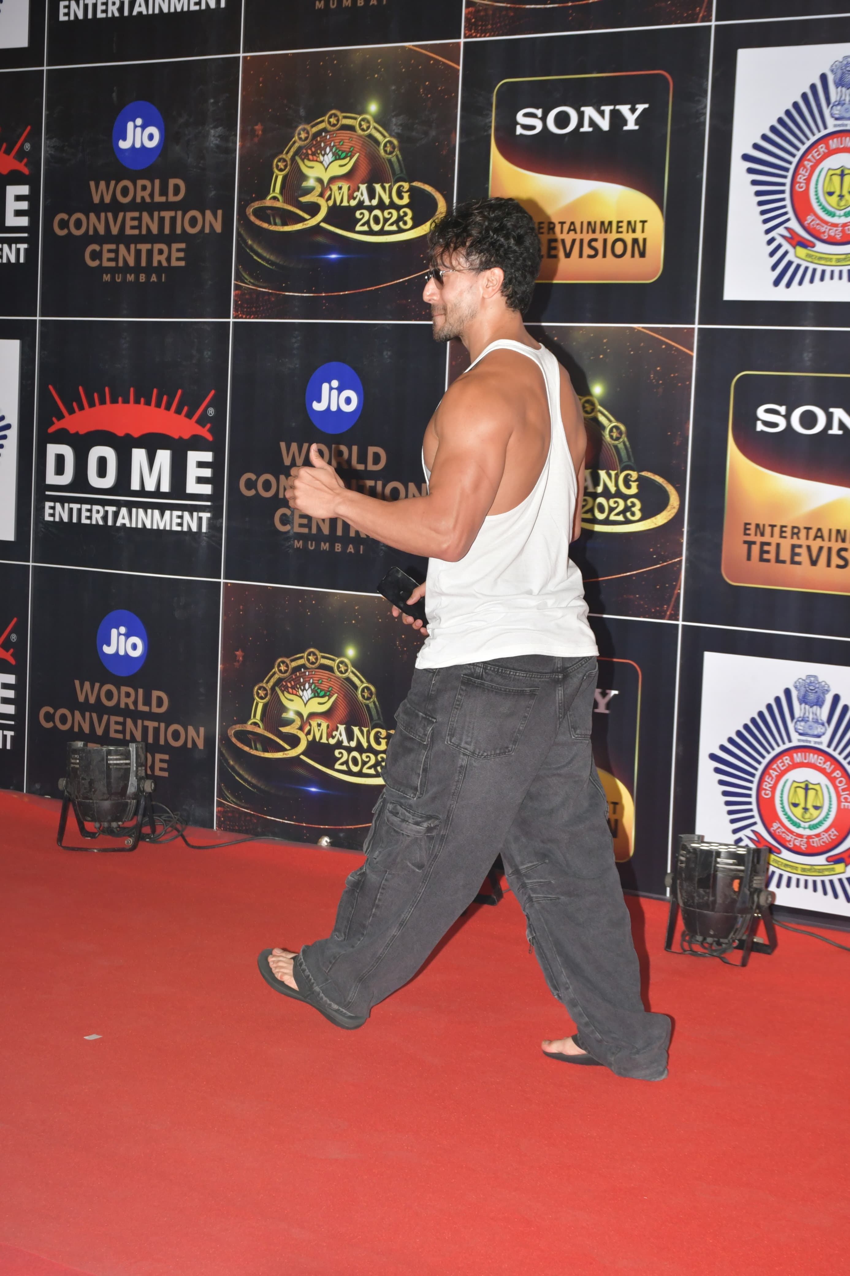 Tiger Shroff also attended the start-studded Umang event
