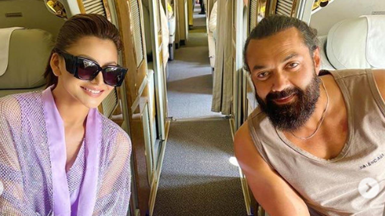 Urvashi Rautela welcomes Bobby Deol to Nandamuri Balakrishna's next film